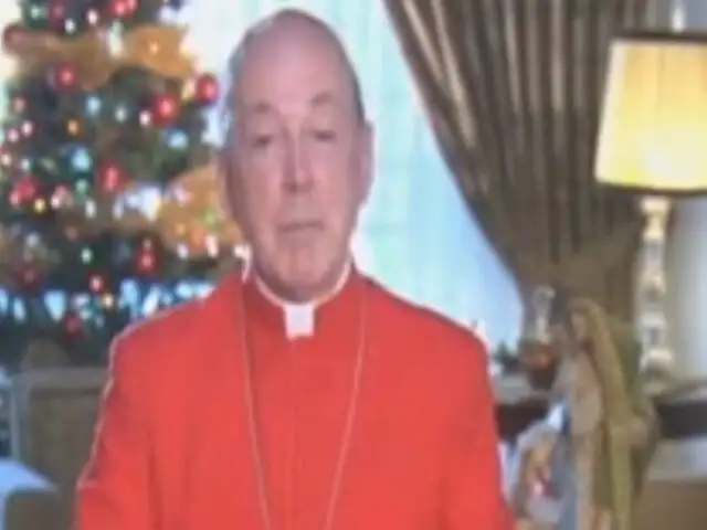 Cardenal Juan Luis Cipriani envió mensaje de unión por Navidad