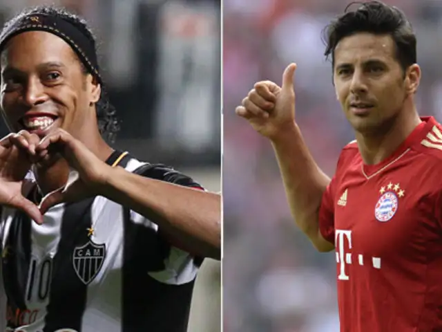 Claudio Pizarro y Ronaldinho en la mira de un mismo equipo ¿Jugarán juntos?