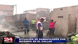 Callao: damnificados por incendio claman ayuda tras perder sus pertenencias