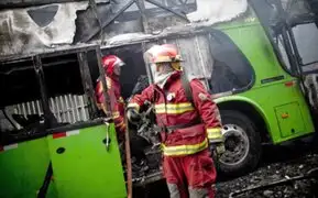 Sujetos desadaptados incendiaron ómnibus en el distrito de Independencia