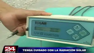 Senamhi alerta a ciudadanos por alto niveles de radiación en Lima