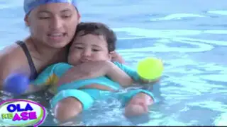 Se inició las clases de natación para bebés en el Campo de Marte