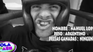 Nahuel López cumplió su primer desafío y se enfrentó a boxeador Luis Vargas
