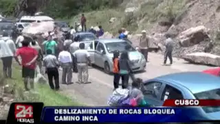 Cusco: deslizamiento de rocas bloqueó el acceso al Camino Inca
