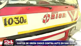 Cúster de la empresa Orión provocó nuevo accidente en San Isidro