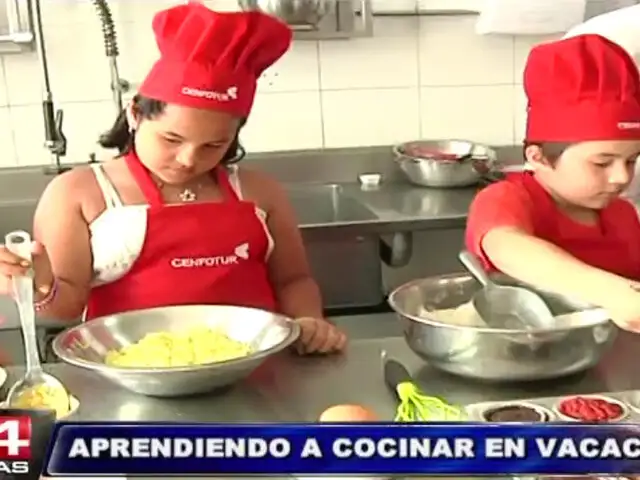 Escolares podrán tener divertidas vacaciones aprendiendo a cocinar