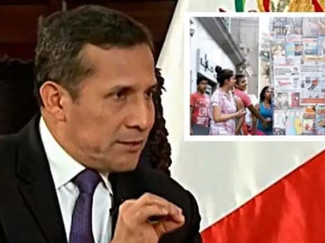 Humala: Ley sobre Concentración de Medios no es mi prioridad