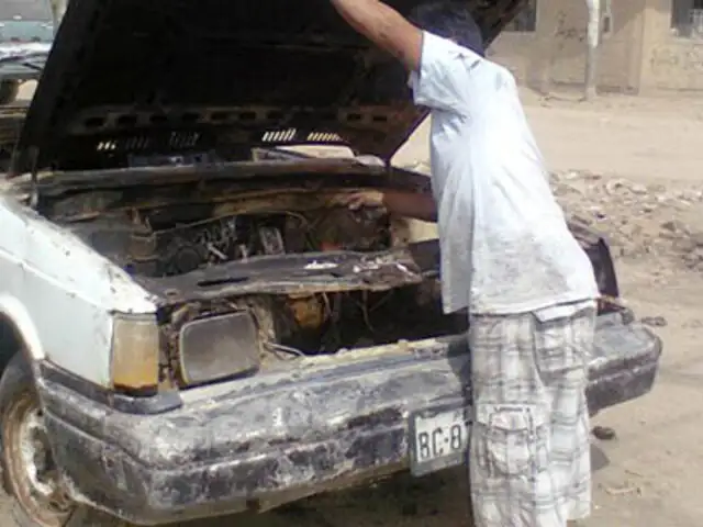 Cañete: dinamitan vehículo de secretario de construcción civil
