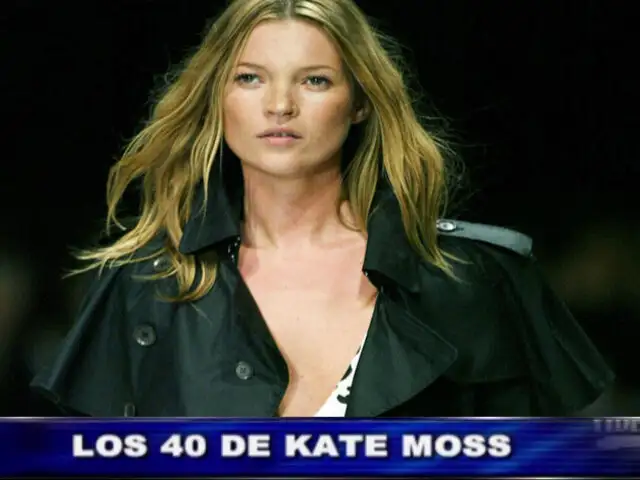 Celebrarán cumpleaños número 40 de Kate Moss con documental