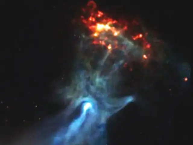 NASA fotografía impresionante imagen bautizada como 'La mano de Dios'