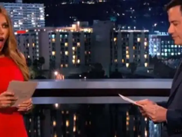 VIDEO: Sofía Vergara abofetea a presentador Jimmy Kimmel por broma pesada