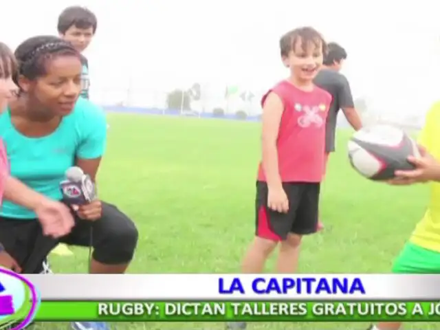 Inician talleres gratuitos de rugby para niños y jóvenes en Miraflores