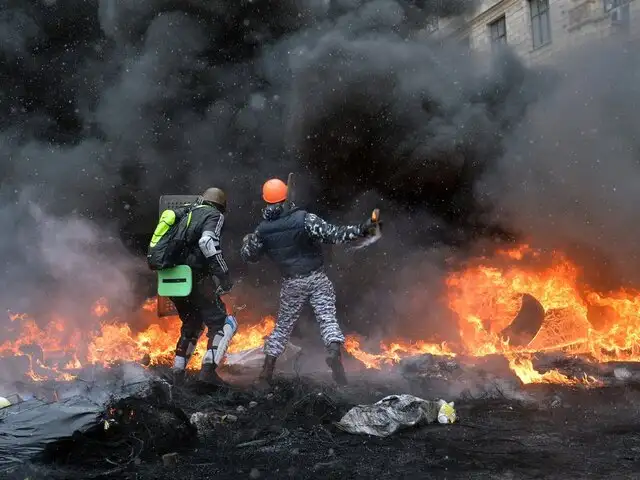 FOTOS: Kiev es zona de guerra en Ucrania y estas son las impactantes imágenes