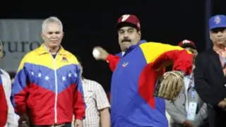 Béisbol: abuchearon a Nicolás Maduro en partido inaugural de Serie del Caribe