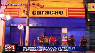 Callao: incendio dejó cuantiosos daños en conocida tienda de electrodomésticos