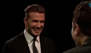 VIDEO: Beckham se enfrenta a Jimmy Fallon en el juego de la ‘Ruleta Rusa’