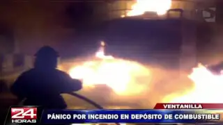 Incendio en depósito de aceite causó pánico en Ventanilla