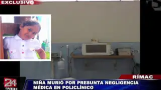 Video confirmaría negligencia en policlínico de EsSalud en muerte de niña