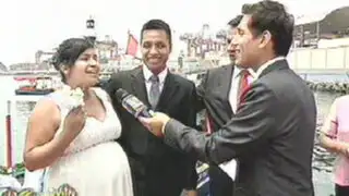 Más de 15 parejas se casaron en matrimonio civil comunitario en el Callao