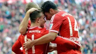 Claudio Pizarro anotó en la goleada del Bayern Múnich 4-0 al Friburgo