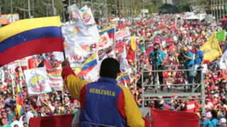 Caracas: seguidores del presidente Nicolás Maduro realizaron marcha por la paz