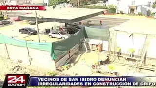 San Isidro: vecinos denuncian irregularidades en construcción de grifo