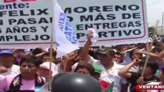 Pobladores bloquean Avenida Faucett exigiendo obras en el Callao