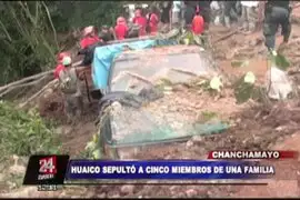Chanchamayo: cinco integrantes de una familia murieron sepultados por huayco