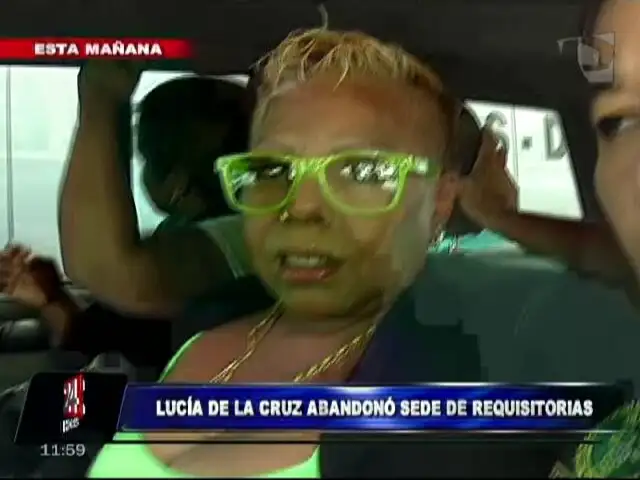 Lucía de la Cruz recuperó su libertad tras abandonar 35 Juzgado Penal
