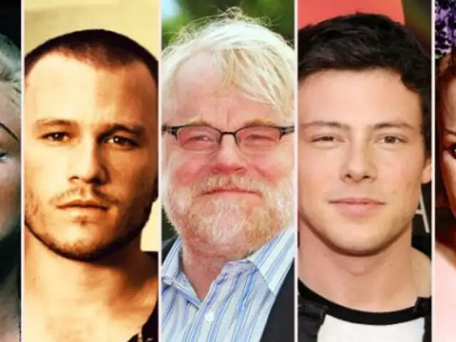 Lista de estrellas de Hollywood que se apagaron por una sobredosis