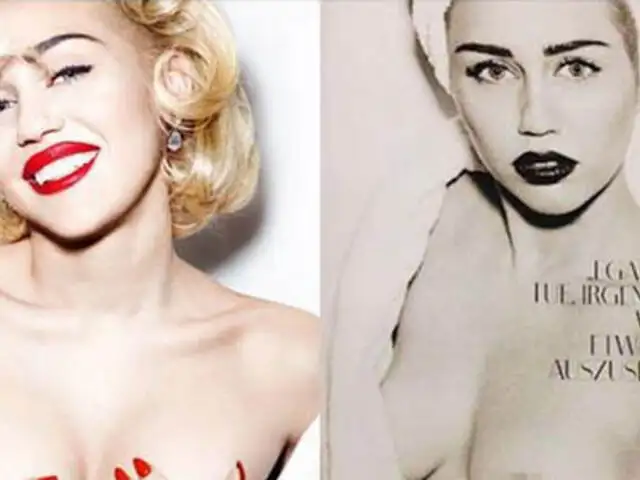 FOTOS: polémica Miley Cyrus posó desnuda para el lente de Mario Testino