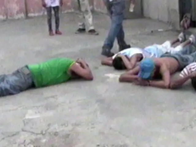 VIDEO: sorprendente captura de traficantes de droga en Barrios Altos