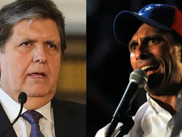 Alan García invitó a Capriles y líderes de oposición venezolanos a mitin en Lima