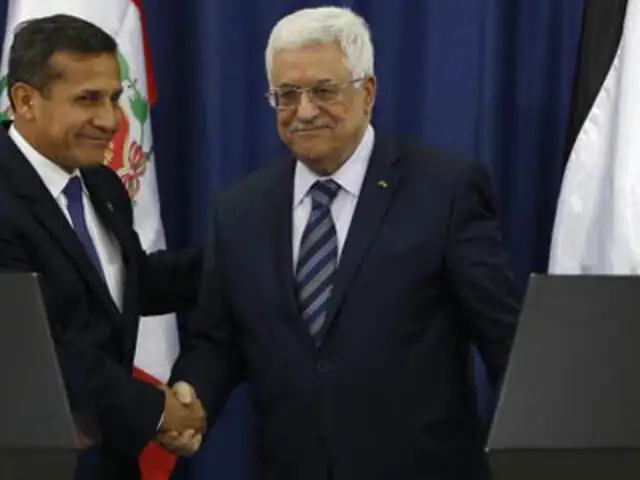 Ollanta Humala y Mahmud Abbas buscan  reforzar relaciones bilaterales