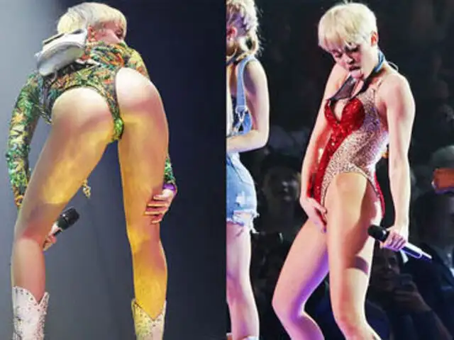Escándalo: cantante Miley Cyrus se “masturbó” en el escenario