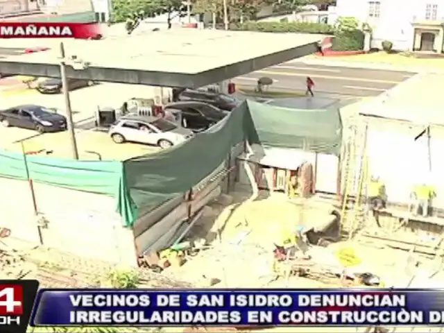 San Isidro: vecinos denuncian irregularidades en construcción de grifo
