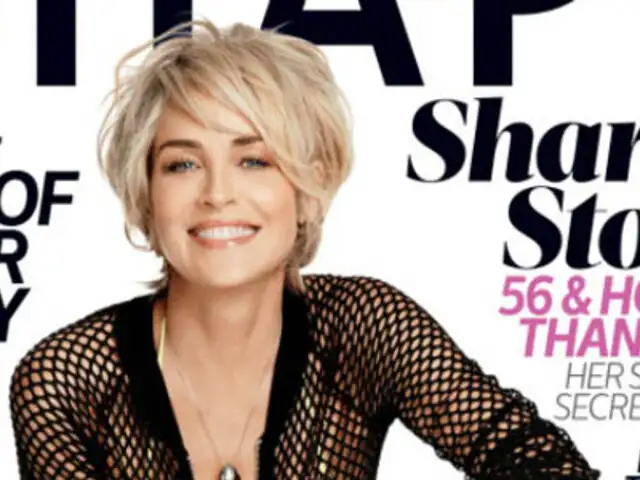 Sensual actriz Sharon Stone confiesa que tenía mucho miedo a envejecer