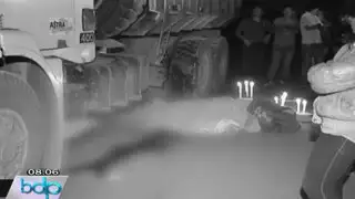Chofer ebrio arrolló a una mujer con su camión de carga pesada en Cieneguilla