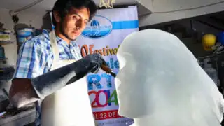 Magdalena del Mar: artistas esculpieron fantásticas esculturas en bloques de hielo