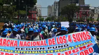 Sin acuerdos: Mineros se niegan a movilizarse hacia la Plaza Dos de Mayo
