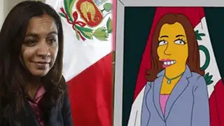 Vicepresidenta Marisol Espinoza aparece en nuevo capítulo de Los Simpson