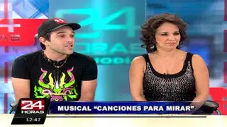 Erika Villalobos y Andrés Salas cuentan detalles del musical ‘Canciones para mirar’