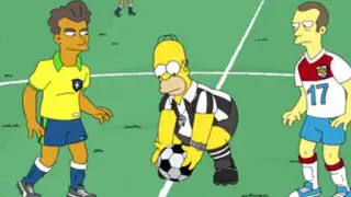 Los Simpsons pronostican que la final del Mundial será entre Brasil y Alemania