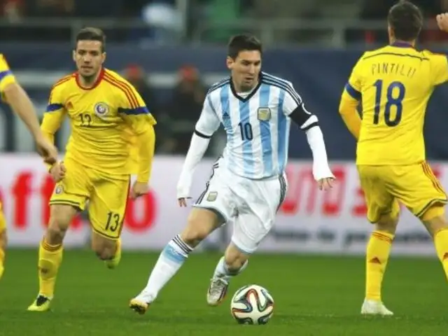 Argentina igualó sin goles ante Rumania con un Messi que nunca apareció
