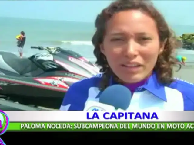 Paloma Noceda, conoce a la subcampeona del mundo en moto acuática