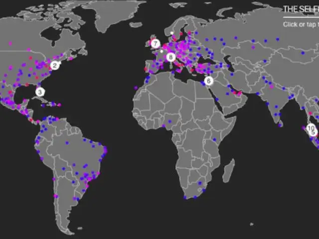 FOTOS: las ciudades del mundo donde se registran la mayor cantidad de ‘selfies’