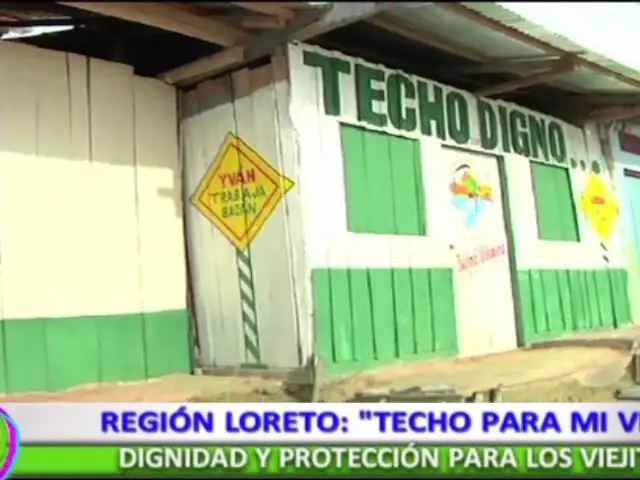Loreto: Gobierno regional implementa programa ‘Un techo para mi viejito’