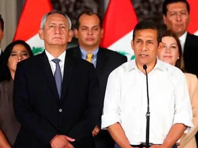 Ollanta Humala informó que Gabinete en su conjunto puso cargo a disposición