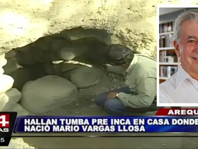 Arequipa: hallan restos arqueológicos en casa de Mario Vargas Llosa