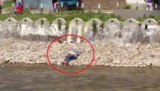 Huancavelica: ebrio que intentó suicidarse se quedó dormido a orillas del río